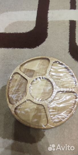 Менажница деревянная для сервировки стола 25 см