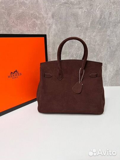 Сумка Hermes Birkin 30 замша