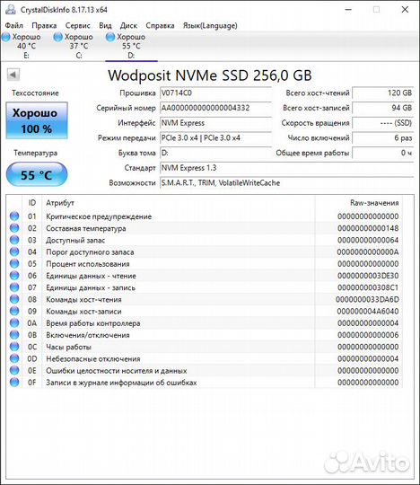 Ssd m2 nvme 256gb GTD WP