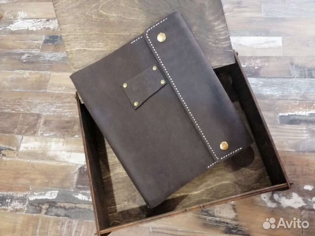 Блокнот на кольцах ежедневник из натуральной кожи
