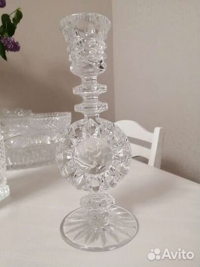 Подсвечник хрустальный СССР