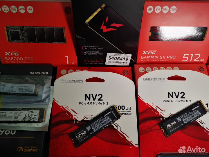 Жесткие диски (SSD M2 nvme и SATA) новые