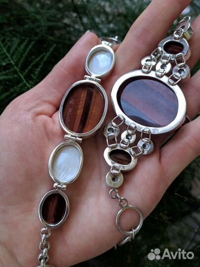 Серебряные браслеты с Бычьим глазом