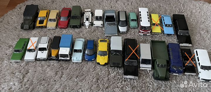 Модели 1:43 Автолегенды СССР (1-150номера) +журнал