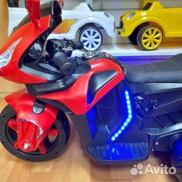 Детский мотоцикл на аккумуляторе цвет красный