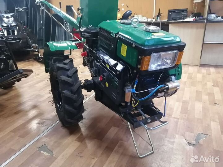 Мотоблок дизельный файтер 15 DE с фрезой