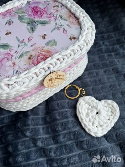 Корзина из трикотажной пряжи