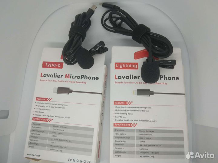 Петличный микрофон type C новый