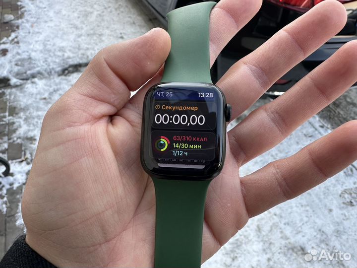 Apple watch 7 41mm Оригинал 100 батарея отличные