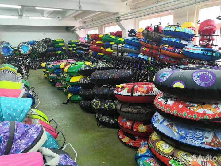 Тюбинг Ватрушка надувные санки 78см-135см