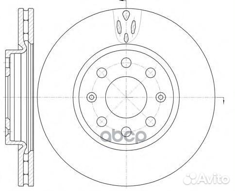 6981.10 диск тормозной передний Fiat Grande Pu