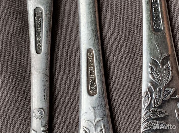 Вилки СССР, мельхиор со знаком качества