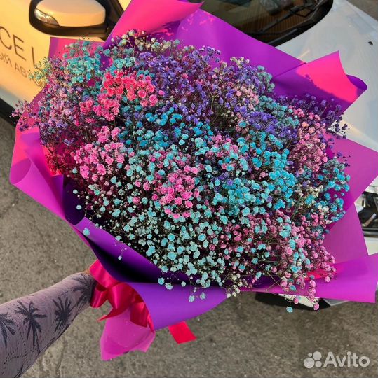 Букеты цветы из гипсофилы
