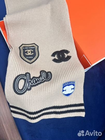 Комплект шапка и шарф Chanel