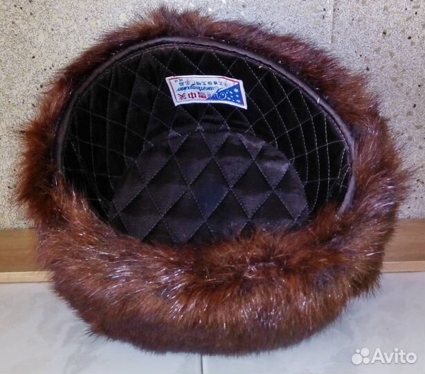 Шапка мех/каракуль+мех/кожа