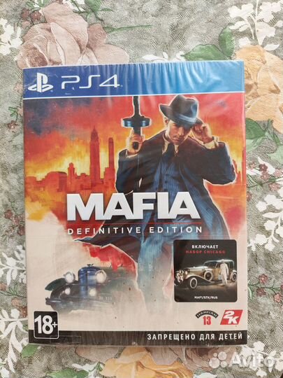 Mafia ps4 новый, запечатанный диск