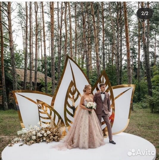 Листья пластик для декора