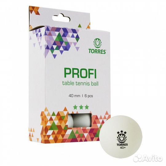 Мяч для наст. тенниса torres Profi 3*, арт. TT2101