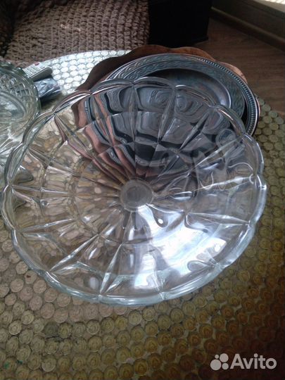 Ваза для фруктов на ножке СССР