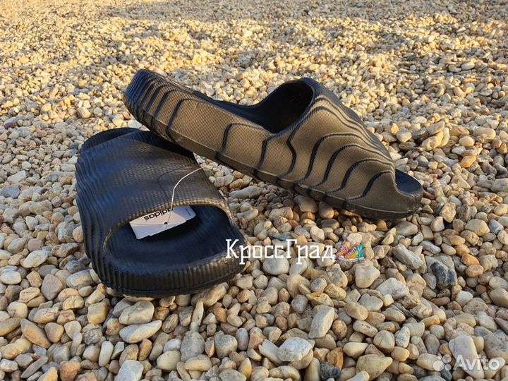 Сланцы Adidas Adilette 22 чёрные (39-45 Lux)