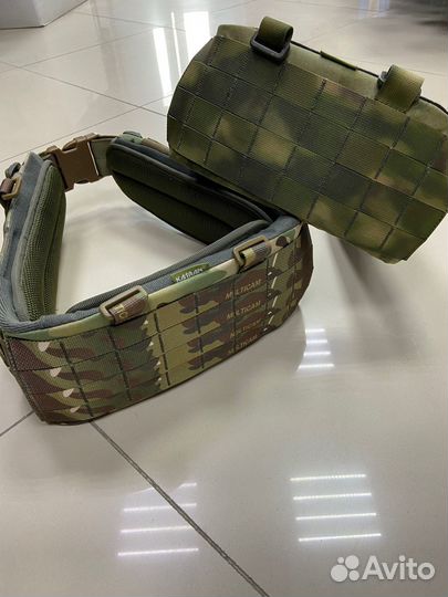 Пояс тактический, каркасный, с капами Катран