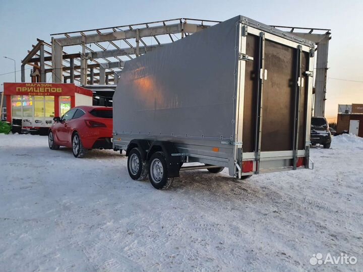 Прицеп двухосный под снегоход