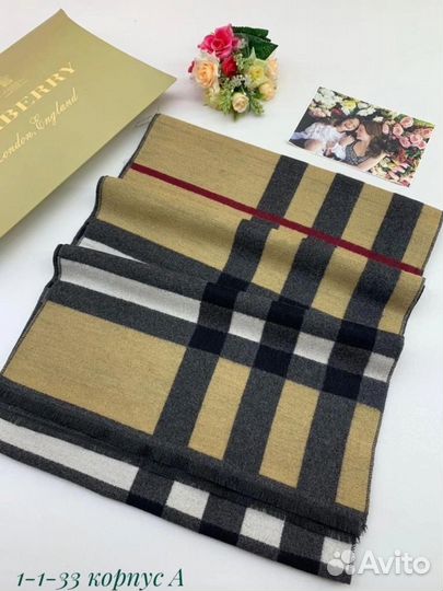 Шарф burberry мужской кашемир