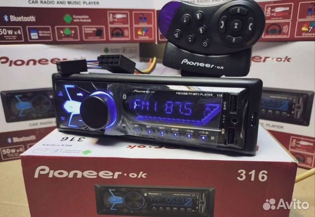 Bluetooth магнитола Pioneer 316