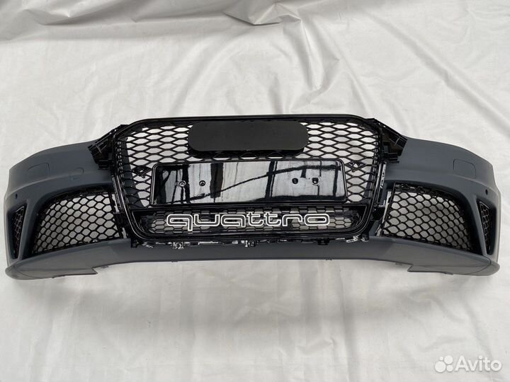 Бампер передний RS для Audi A4 B8 рестайлинг