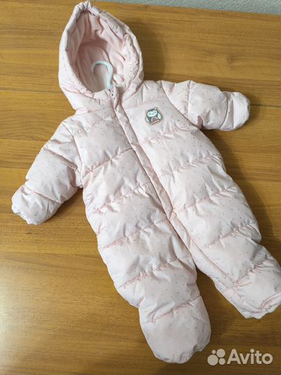 Зимний комбинезон для девочки 62 babygo