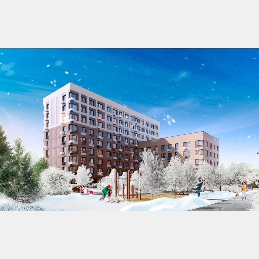 2-к. квартира, 44,6 м², 6/9 эт.