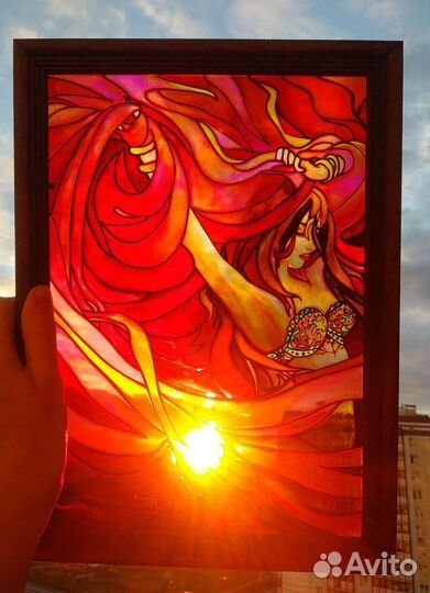 Витражная роспись, картина, панно 