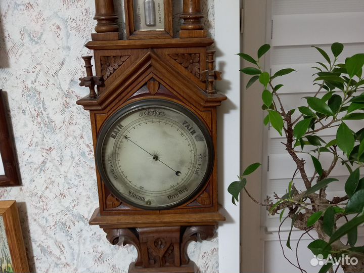 Барометр антикварный