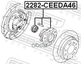 Ступица в сборе задняя hyundai elantra (HD) 200