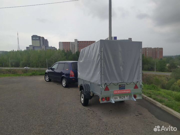 Грузоперевозки на легковом прицепе до 1000кг