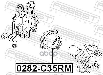 Ступица задняя комплект 0282-C35RM 0282-C35RM