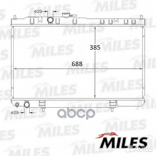 Радиатор nissan almera classic 1.6 M/T 05- niss