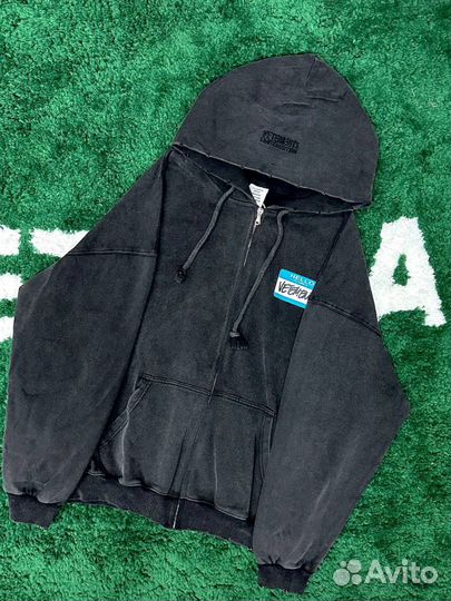 Зип худи Vetments Hello my Name is