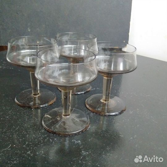 Рюмки стопки цветное стекло хрусталь СССР