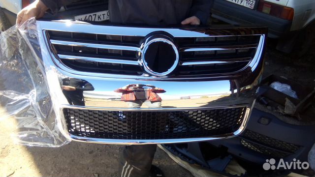 Как снять решетку радиатора туарега Решетка радиатора в сборе volkswagen touareg новая купить в Уфе Авито