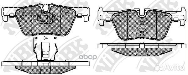 Колодки тормозные дисковые BMW 1 F20 10/3 F30