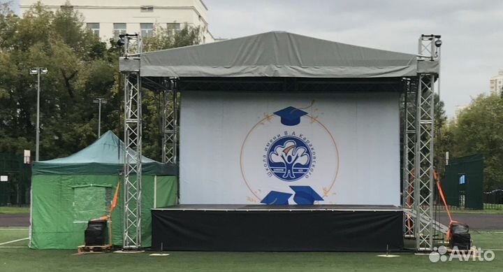 Аренда сценического оборудования, подиумов и ферм