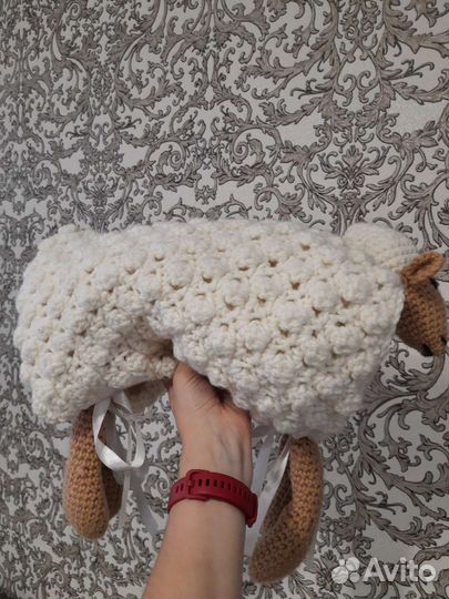 Плед детский вязаный ручная работа