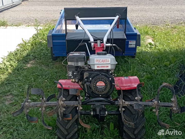 Услуги мотоблока. Вспашка фрезой