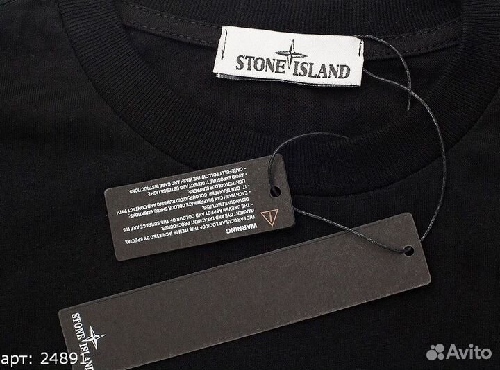 Футболка stone island pocket m5 черная