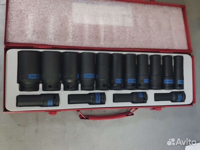 Набор ударных головок 1/2