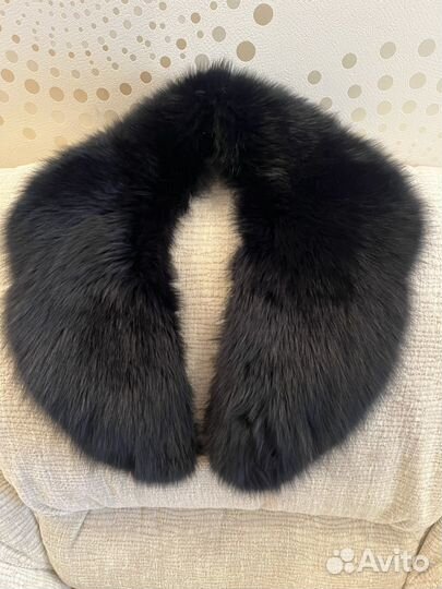 Воротник песец черный