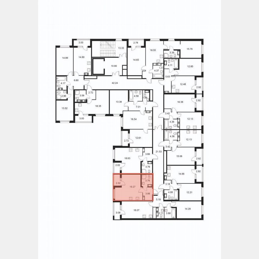 Квартира-студия, 27,7 м², 7/9 эт.