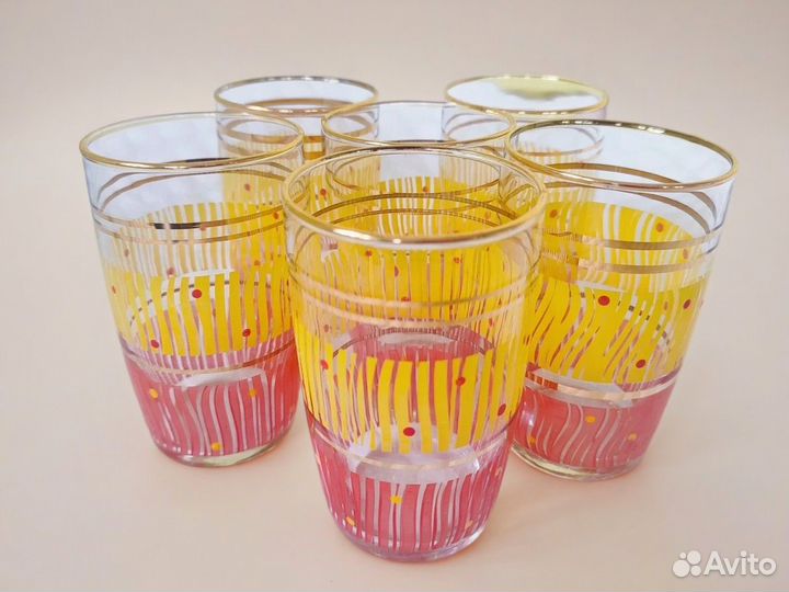 Винтажные стаканы СССР 6 шт