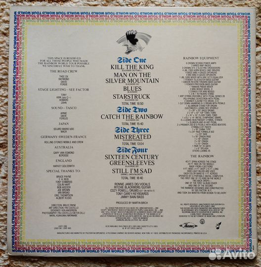 Винил Rainbow 1977 On Stage (2LP) Original USA